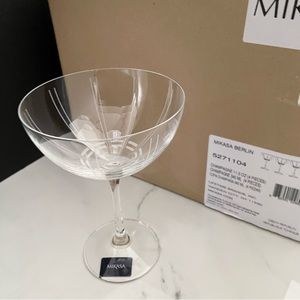 NEW! SET of 4 Berlin Champagne Coupes by Mikasa